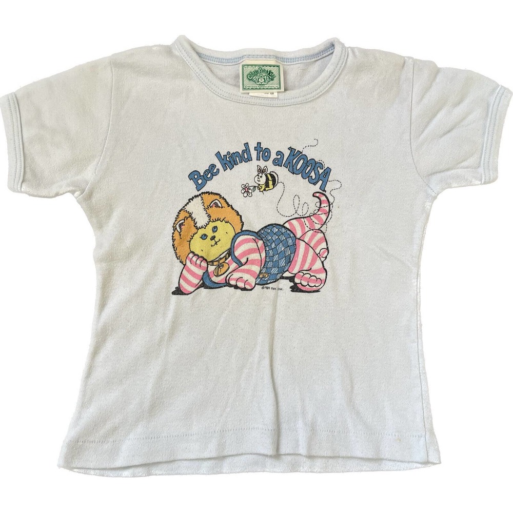 Vintage 80s Cabbage Patch Kids Koosa Kids Youth Size 6X USA Shirt VTG